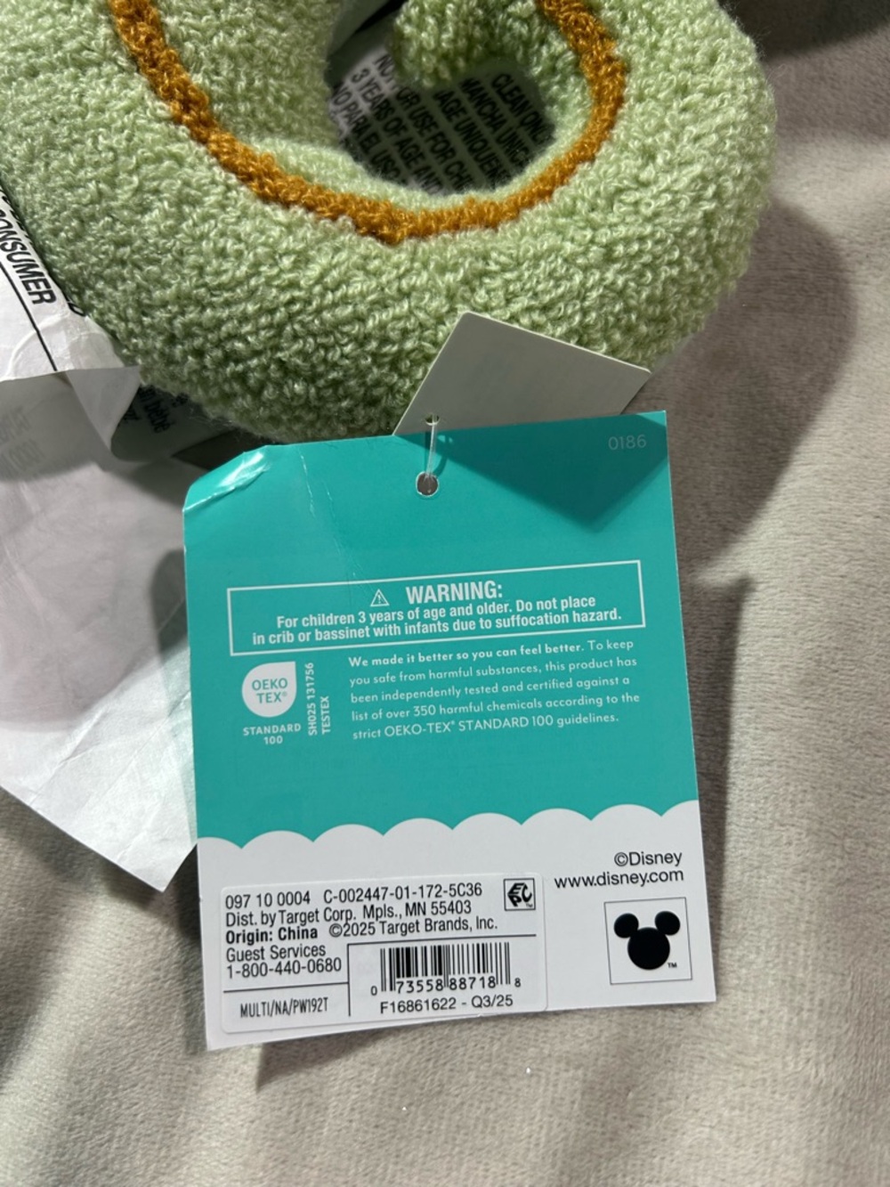 Disney Light Green Pascal Chameleon Decorative Pillowfort Pillow - Picture 3 of 3
